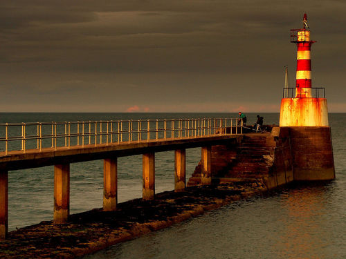 Amble Pier Lighthouse