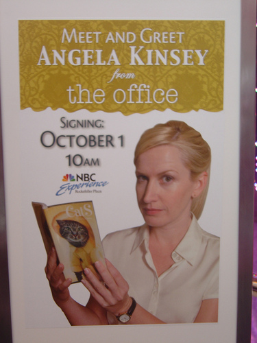  Angela Kinsey signing at NBC S
