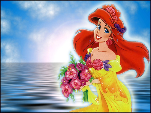  Walt Disney karatasi za kupamba ukuta - Princess Ariel