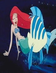  Walt disney Screencaps - Princess Ariel & linguado, solha