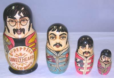  Beatles Russian poupées