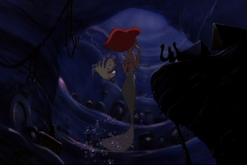 Walt Disney Screencaps - Flounder & Princess Ariel