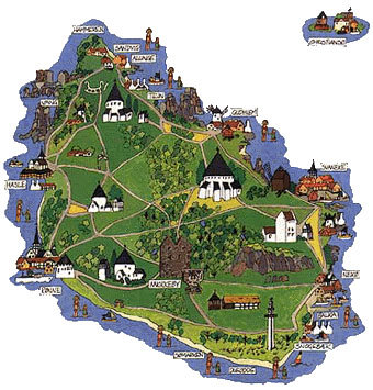 Bornholm Map - Denmark Photo (532995) - Fanpop