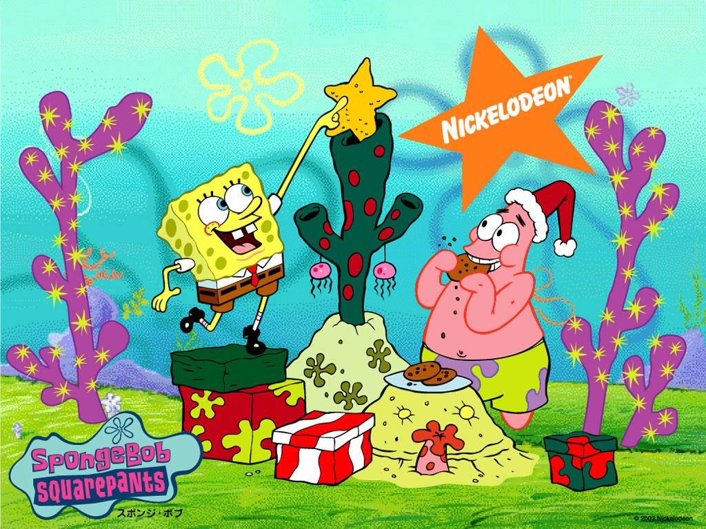 Christmas SpongeBob - Spongebob Squarepants 1024x768 800x600