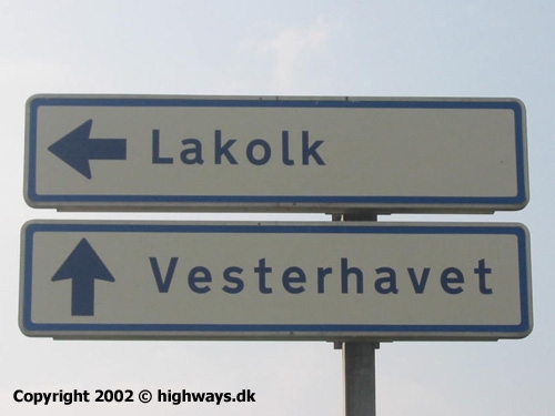 Danish road sign