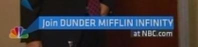  Dunder Mifflin Infinity on TV