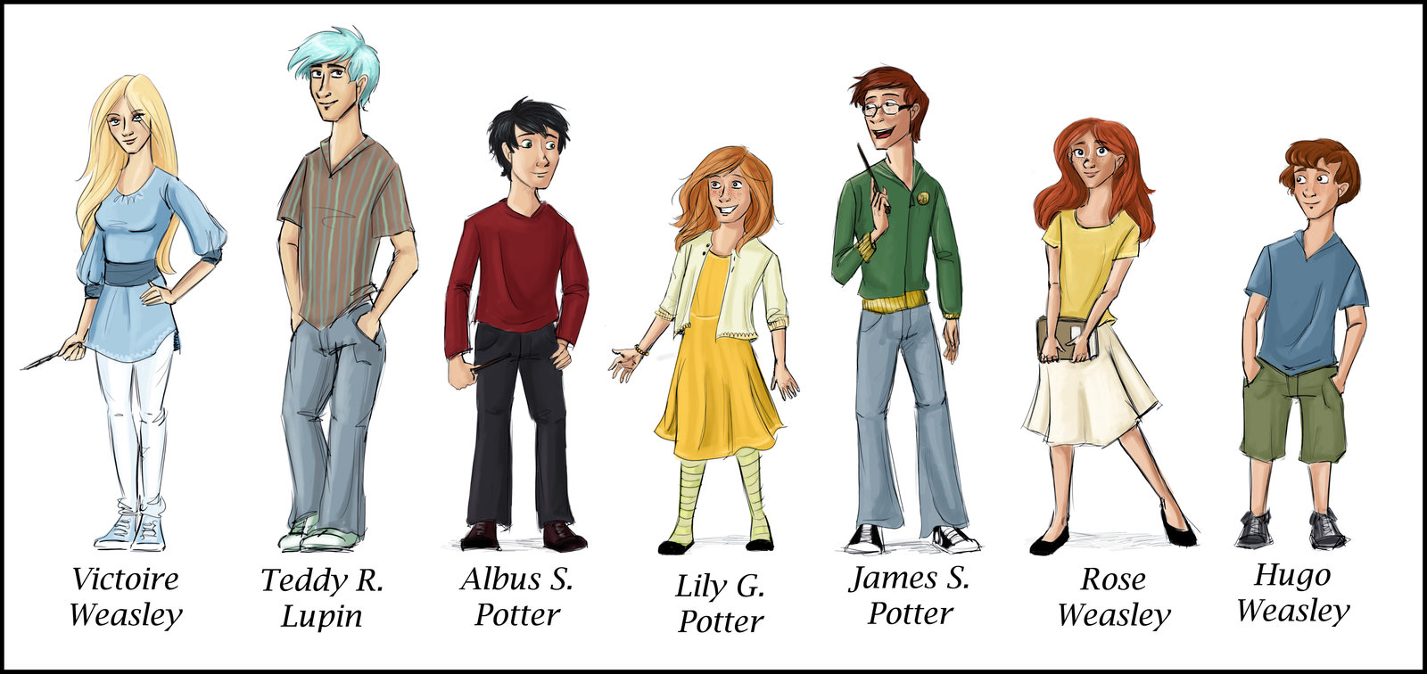 Harry Potter Next Generation - The new kids from Harry Potter Fan Art