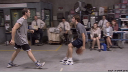  Jim/Pam/Roy in basketball, basket-ball