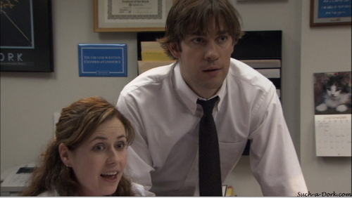  Jim and Pam in Hot Girl