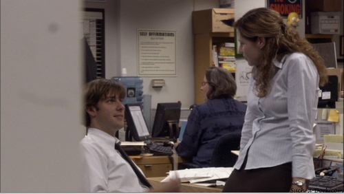  Jim and Pam in Hot Girl