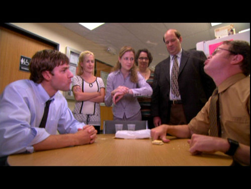  Jim v Dwight - biscoito, bolacha Eat Off