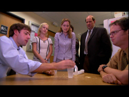 Jim v Dwight - Cracker Eat Off