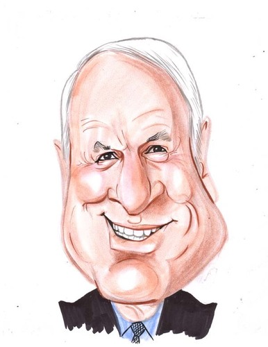  John McCain Caricature