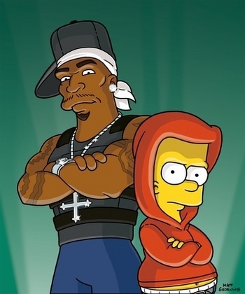  Kanye and Bart Simpson