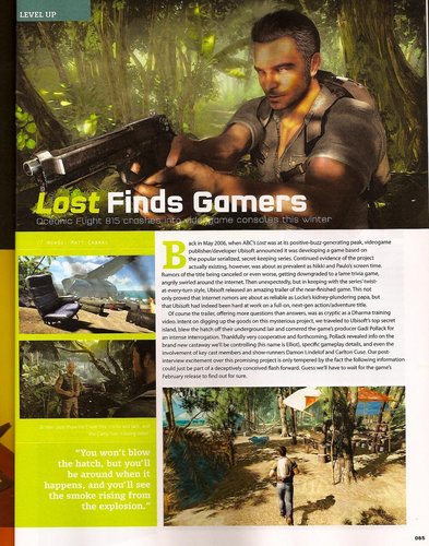 LOST The Game In Geek Magazine