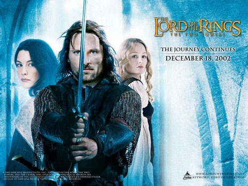  Arwen, Aragorn and Eowyn - LOTR achtergrond