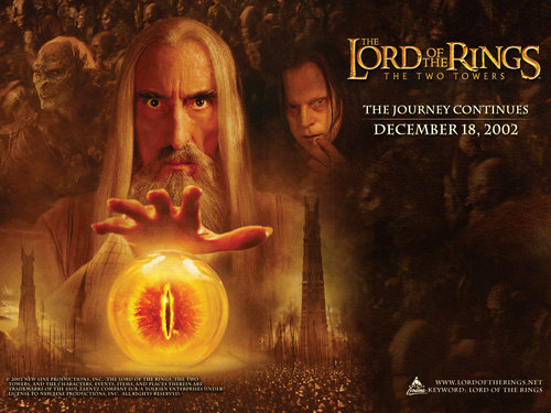 Saruman and Wormtongue - LOTR Wallpaper