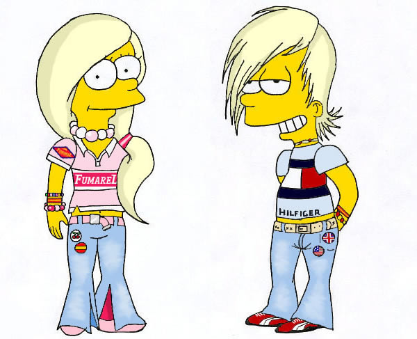 Fan Art of Lisa and Bart for fans of Lisa Simpson. 