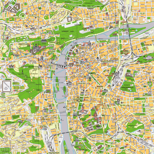  Map of Prague