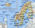 Map of Scandinavia - scandinavia photo