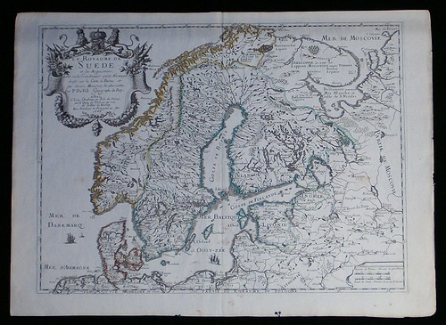 Map over scandinavia