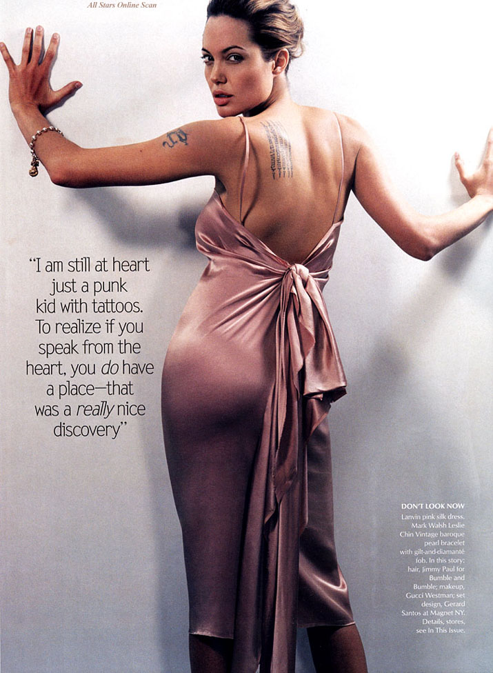 March 2004: Angelina Jolie - Vogue 715x976