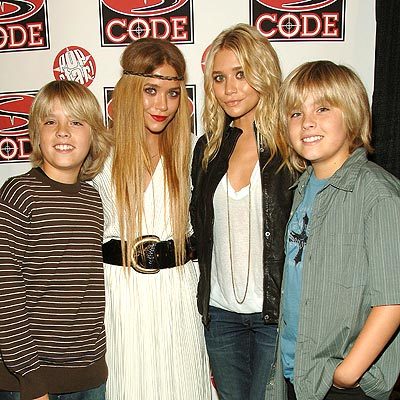 Mary-Kate, Ashley, Dylan, Cole