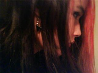Me and my black and red hair