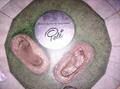 Pelé's footprints - soccer photo