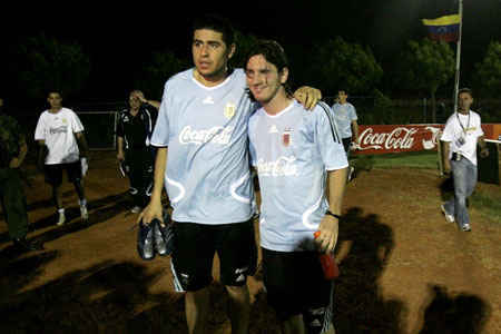 Riquelme and Messi