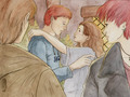 Ron and Hermione - romione fan art
