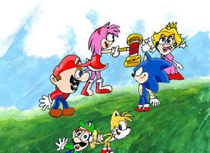  Smash Bros Mario VS Sonic