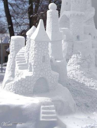 Snow kastil, castle