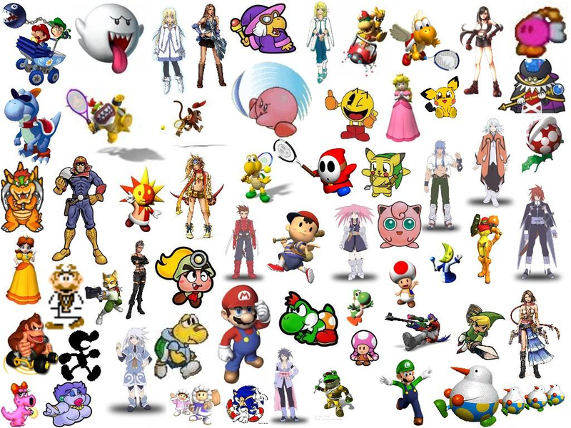 mario bros characters. Super Mario Bros. Wallpaper