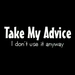 Take my advice - advice icon