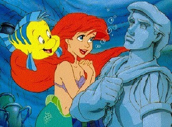  Walt ディズニー Book 画像 - ヒラメ & Princess Ariel