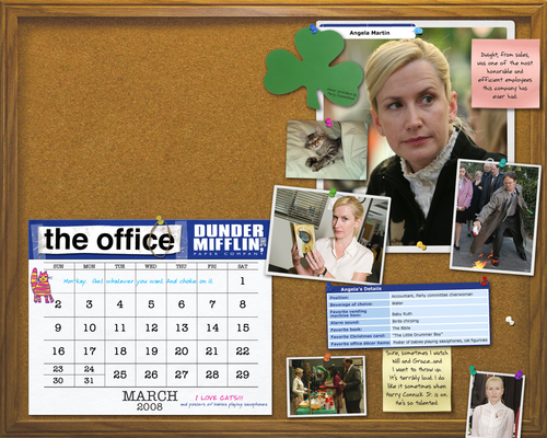  The Office Calendar karatasi la kupamba ukuta