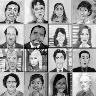 The office caricatures