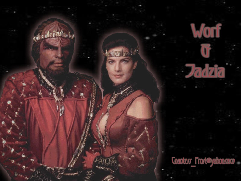 startrek wallpaper. Worf amp; Jadzia 1 - Star Trek