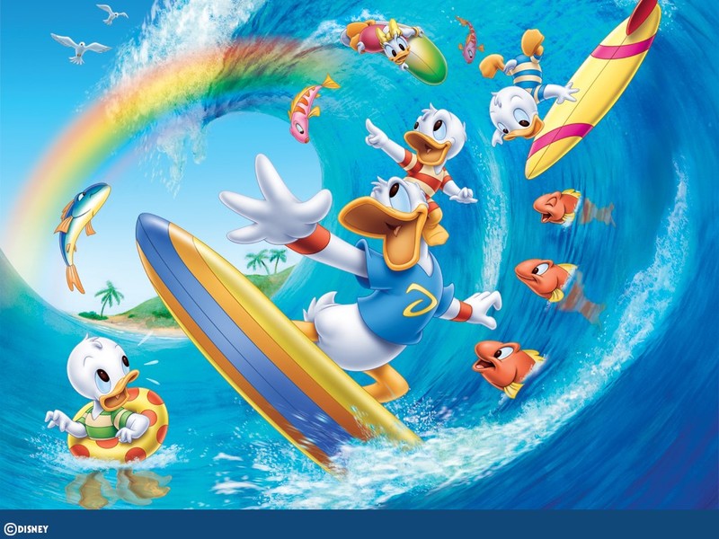 surfing wallpapers. donald surfing wallpaper