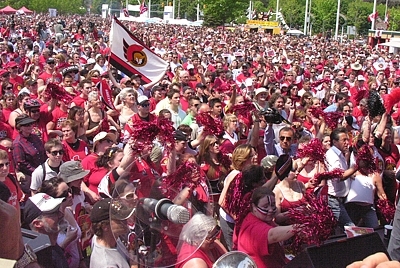 fans during 2007 playoffs