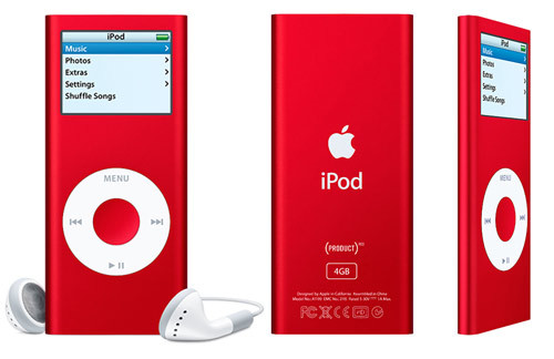  iPod Nano Product RED