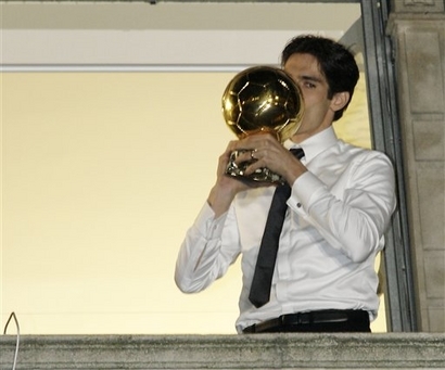 kaka with the golden ball