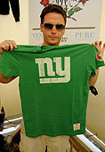 Kevin Connolly shows off his NY Pride - Go Giants!