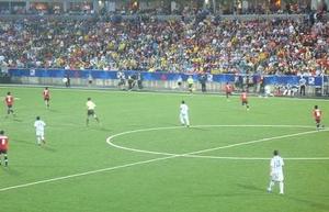 Picture I took in an Argentinean Soccer game!