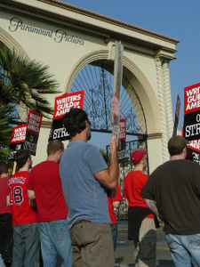  Strikers outside Paramount