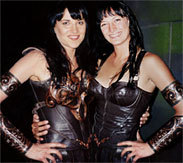  The Two Xenas: Lucy Lawless and Zoe Bell.