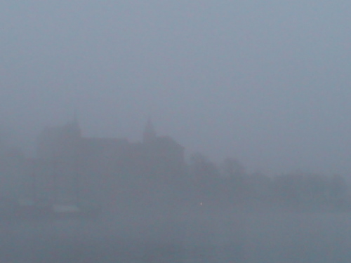 Akershus Castle in fog
