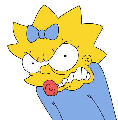  Angry Maggie simpson