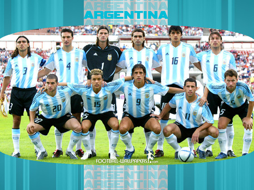  Argentinean Fußball Team